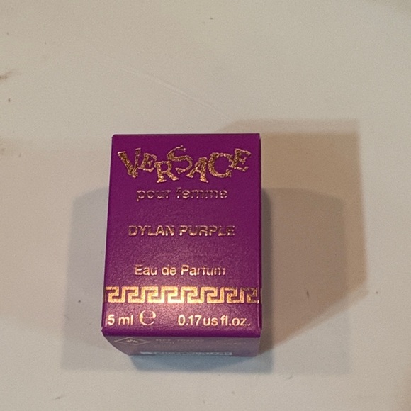 Versace Other - Versace Dylan Purple Perfume Box with Gold Details 5ml